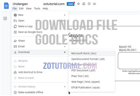 Cara Download File Di Google Docs